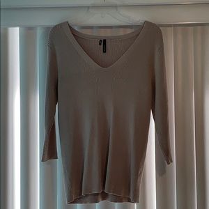 V-neck sweater blouse